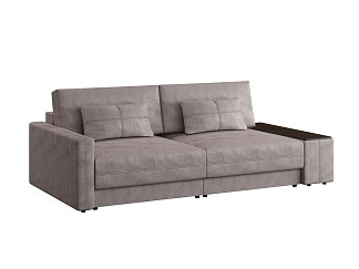 Орматек Диван-кровать Tokio прямой Middle (Ткань: Велюр Onix 5 коричневый/Венге) 157x200