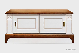 Тумба под ТВ "Бриансон" (купе); жемчуг+дуб