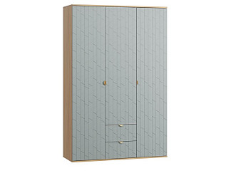 Распашной шкаф Монблан 3-139x215 Грань Мятный