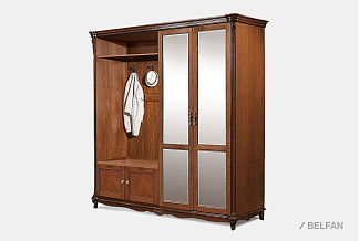 Шкаф комбинированный "Алези 22з"; левый; античная бронза