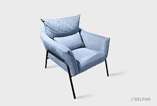 "Купер" кресло; нераскл.; 12; металл черный; 209(1)(гр. 1)