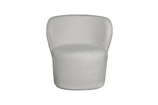 30C-13750 Кресло букле белое 73*69*73см