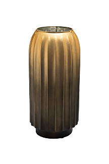 71PN-52240 Ваза декоративная стекл. золотая 14,6*14,6*32см