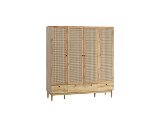 Распашной шкаф Рошаль 3-172x190 Ротанг