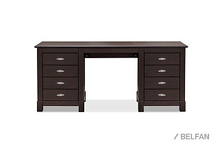 Стол письменный "Рауна" 08 (2 тумбы); колониал