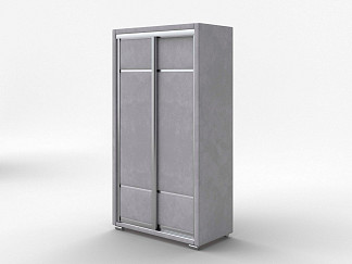 Шкаф Орматек Шкаф-купе 2х дв Orma Soft 2 (без зеркал) (Ткань: Микровелюр Laska 05 Утренний туман) 119x60