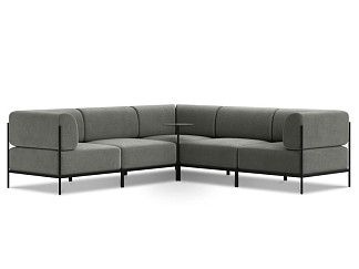 Диван модульный Нолан-B 5 Soft Grafit