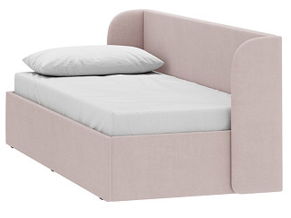 Кровать Милтон 90 Велюр Светло-розовый