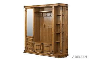 Шкаф комбинированный "Верди Люкс" 2; дверь слева; дуб рустикаль с патиной