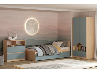 Модульная детская Пенни-3 Plywood Mint