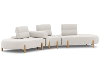 Диван модульный Альди-4 Bucle White