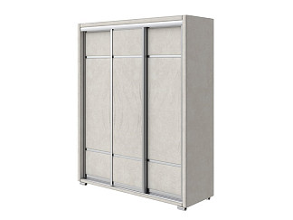 Шкаф Орматек Шкаф-купе 3х дв Orma Soft 2 (без зеркал) (Ткань: Велюр Sohu Крем) 177x60