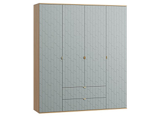 Распашной шкаф Монблан 4-185x215 Грань Мятный