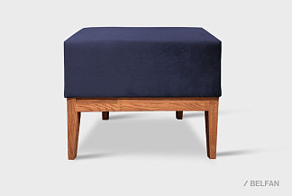 Банкетка "Арт" (маленькая); орех; Tiffany 37 Deep Blue