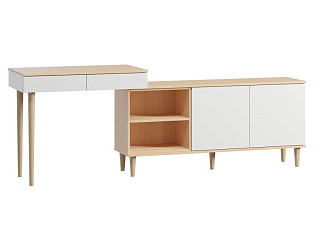 Стол-тумба Элвуд 220x78 Белый