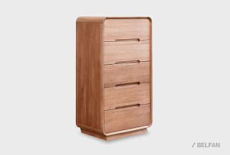 Комод "Монблан" 5 (высокий); американский орех