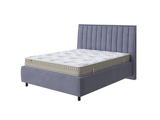 Кровать Majesty с ПМ + Матрас Millenium (Ткань: Велюр Casa Благородный серый) 180x200