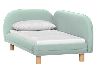 Детская кровать Дебби-2 80 Вельвет Мятный