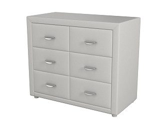Комод Verda 2/6 (Экокожа Валенсия Белый) 92x48
