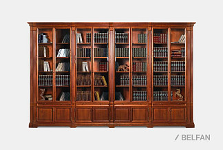 Набор мебели для библиотеки "Престиж-17.4"; ГМ 5931-12; мокко