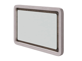 Зеркало Орматек Megapolis (ЛДСП Кантербери+ткань Дуб Кантербери/Teddy Лунный) 95x65