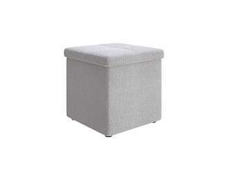 Пуфик Орматек Пуф OrmaSoft 2 одноместный (Букле Soul 000 Облачный) 42x42