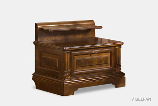 Тумба прикроватная "Престиж"; ГМ 5983; беловежский орех