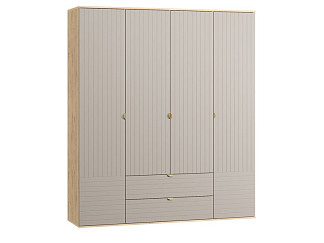 Распашной шкаф Монблан 4-185x215 Линии Латте/Дуб Ирландский