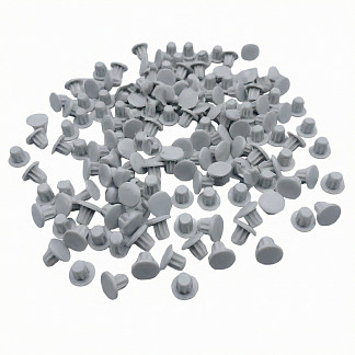 Заглушки 500шт — серые 5мм Римини серая