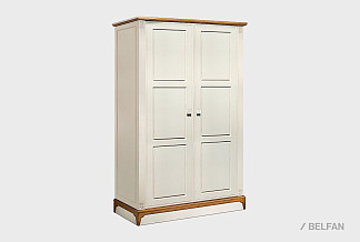 Шкаф для одежды 2-х дверный «Бриансон»; жемчуг+дуб