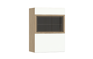 Навесной шкаф Анри (левый) АН-411.04 Д1W, Швейцарский вяз