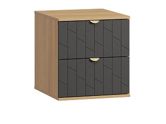 Тумба прикроватная Монблан 47x53 Грань Графитовый