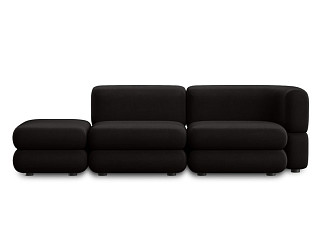 Диван модульный Brera-8 Velour Black