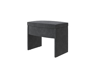 Пуфик Орматек Пуф Vittoria (Ткань: Велюр Sohu Графит) 57x39