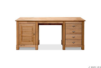 Стол письменный "Рауна" 14 (2 тумбы); бейц-масло