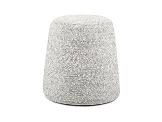 Пуф Керли Букле Молочно-серый