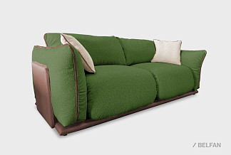 "Ферре" диван 3-х местный; нераскл.; 32; Noble 624+Noble 000+Enzo 236 (гр. 3/СМ)