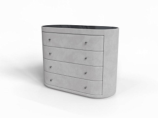 Комод Verda Classic (Ткань: Микровелюр Laska 05 Утренний туман со стеклом Gray) 53x106