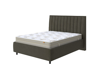Кровать Majesty с ПМ + Матрас Millenium (Ткань: Микровелюр Laska 53 Можжевельник) 160x200