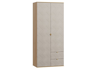 Распашной шкаф Монблан 2-93x215 Косы Латте