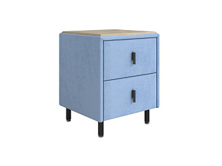 Тумба Орматек Sofix (Велюр/ЛДСП Teddy 311 Небесно-голубой/Бунратти) 45x45