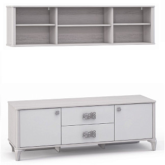 Тумба под телевизор Опера с навесной секцией Опера