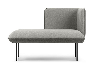 Кушетка Наск Рогожка Серый/Графитовый