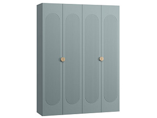Распашной шкаф Луми 4-181x242 Серо-зеленый