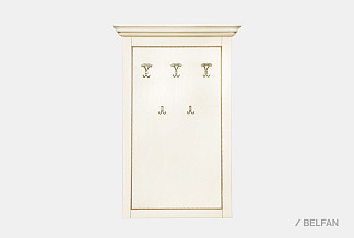 Вешалка настенная "Алези"; слоновая кость с золочением