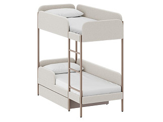 Кровать двухъярусная Эльви 80 Мех Бежевый