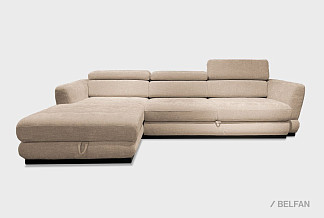 "Орландо" диван с оттоманкой; раскл.; 3MR8ML; "Впередвыкатной" (1580х1920); левый; венге; 1040(1) (гр.1)