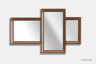 Зеркало настенное "Сакраменто"; трюфель