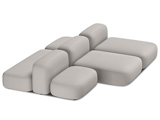 Диван модульный Риббл-6 Bucle Beige