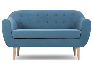 Диван прямой Роттердам Velvet Blue